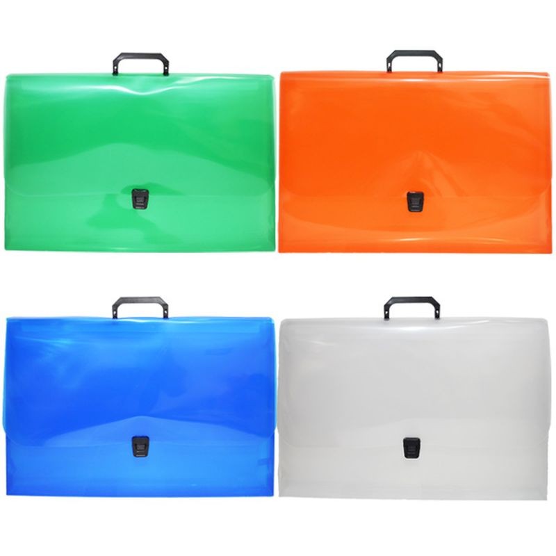 Servieta tip mapa, cu maner si inchidere clapeta, colorata, Nebo A4 - imagine 6